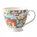 Filiżanka porcelanowa na stopce kolorowa w kwiaty 350ml 1szt Folk