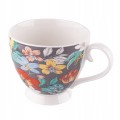 Filiżanka porcelanowa na stopce kolorowa w kwiaty 350ml 1szt Folk