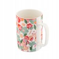 Kubek porcelanowy kolorowy pastelowy kwiatki 380ml 1szt Grace