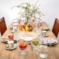 Kubek porcelanowy kolorowy pastelowy kwiatki 380ml 1szt Grace