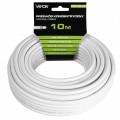 Kabel koncentryczny antenowy 10 m 1,02 mm² CU PVC odporny na UV