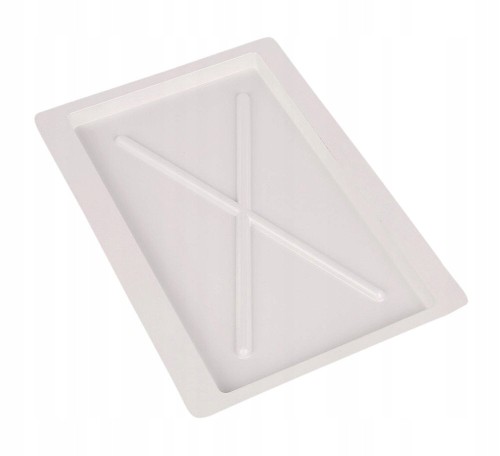 Tacka pod ociekacz suszarkę meblową plastikowa biała 23x35,5cm 1szt