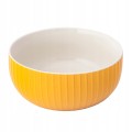 Salaterka miska ceramiczna ryflowana nowoczesna żółta 850ml 1szt