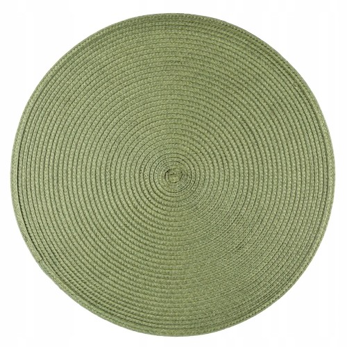 Mata podkładka na stół słomkowa pod talerze brudna zieleń 38 cm 1szt