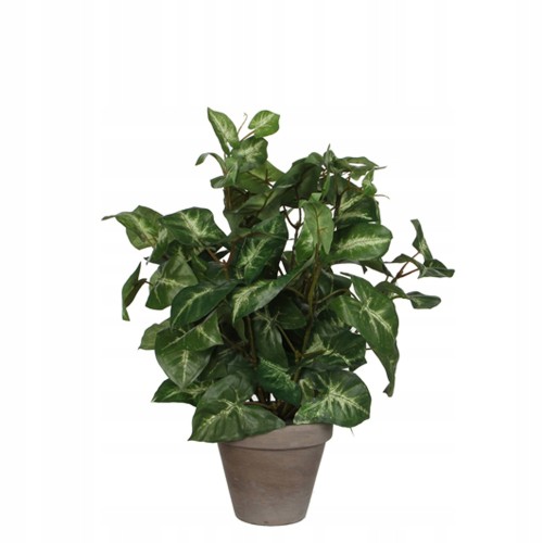 Kwiatek sztuczny w doniczce dekoracyjny Syngonium 35cm 1szt