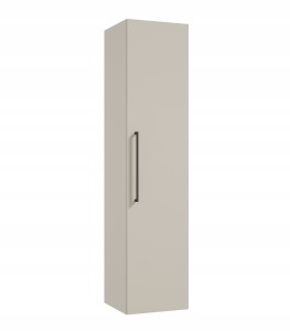 Słupek łazienkowy wysoka szafka wisząca kaszmir czarny uchwyt 140x33 cm Pinia