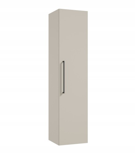 Słupek łazienkowy wysoka szafka wisząca kaszmir czarny uchwyt 140x33 cm Pinia