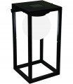 Lampion solarny LED ogrodowy tworzywo sztuczne czarny 15x30cm 1szt
