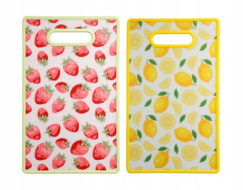 Deska kuchenna do krojenia plastikowa wzór w owoce 37x22,5cm 1szt