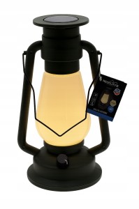 Lampion solarny LED ogrodowy wiszący tworzywo sztuczne zielony 30cm 1szt