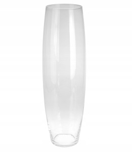 Wazon szklany cylinder transparentny klasyczny 60cm 1szt