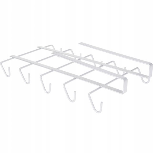 Uchwyt kuchenny do zawieszenia kubków metalowy srebrny 28,5cm 1szt