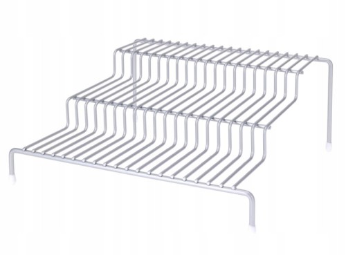 Organizer kuchenny ociekacz metalowy srebrny 26x25x11,5 cm 1szt