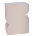 Stolik pomocniczy szafka nocna nowoczesny elegancki beżowy MDF 42,5cm