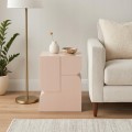 Stolik pomocniczy szafka nocna nowoczesny elegancki beżowy MDF 42,5cm