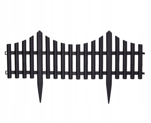 Palisada ogrodowa plastikowa obrzeże płotek czarny 32x60cm 1szt