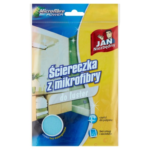 Jan Niezbędny ściereczka z mikrofibry do luster 30x30 cm bez smug 1 szt.