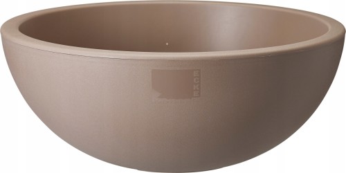Doniczka osłonka plastikowa misa szeroka taupe beżowa 40cm 1szt