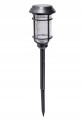 Lampka solarna ogrodowa wbijana LED zmienne kolory czarna 42cm 1szt