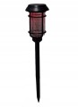 Lampka solarna ogrodowa wbijana LED zmienne kolory czarna 42cm 1szt