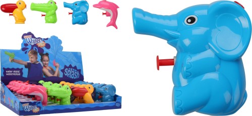 Pistolet na wodę karabin plastikowy kolorowy zwierzątko mały 11cm 1szt