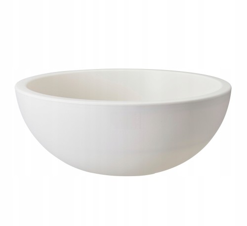 Doniczka osłonka plastikowa misa szeroka biała 40cm 1szt