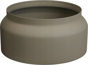 Doniczka osłonka metalowa okrągła nowoczesna brązowa 42cm 1szt
