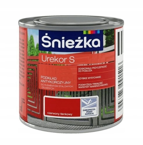 Śnieżka podkład Urekor S antykorozyjny do metalu czerwony 0,2L