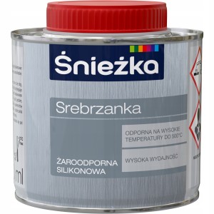 Śnieżka farba Srebrzanka silikonowa do metalu żaroodporna 0,2L