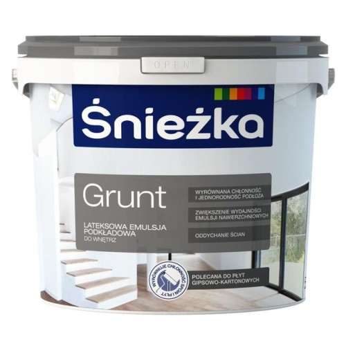 Śnieżka Grunt lateksowa farba podkładowa do wnętrz emulsja gruntująca 5L