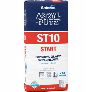 Śnieżka Acryl-Putz ST10 gładź szpachlowa śnieżnobiała 20kg