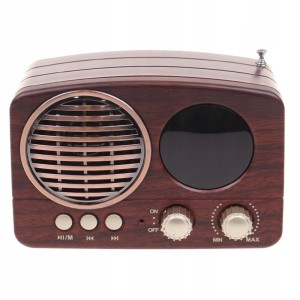 Radio przenośne RETRO MINI MK-616BT Bluetooth USB brązowe