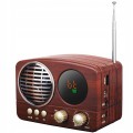 Radio przenośne RETRO MINI MK-616BT Bluetooth USB brązowe