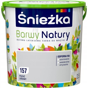 Śnieżka Barwy Natury lateksowa farba do wnętrz Pejzaż Zimowy 2,5L