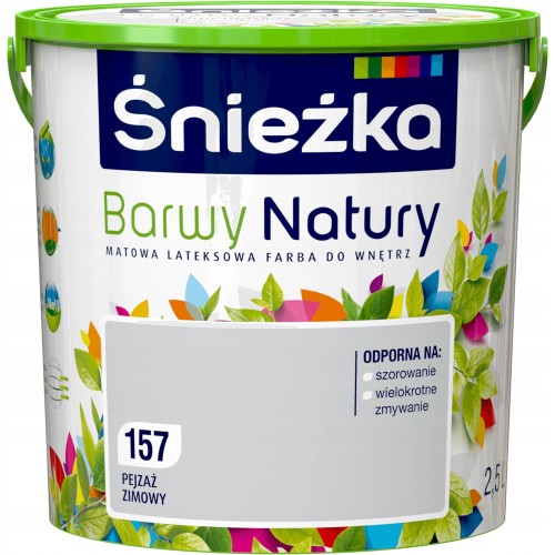 Śnieżka Barwy Natury lateksowa farba do wnętrz Pejzaż Zimowy 2,5L