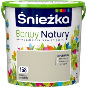 Śnieżka Barwy Natury lateksowa farba do wnętrz Skaliste Wybrzeże 2,5L