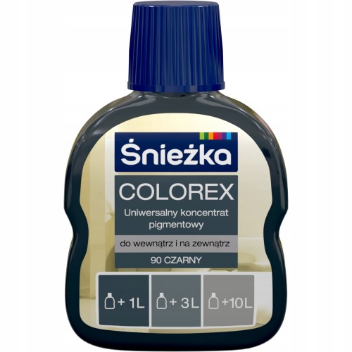 Śnieżka Colorex pigment barwiący do farb Czarny mat 100ml