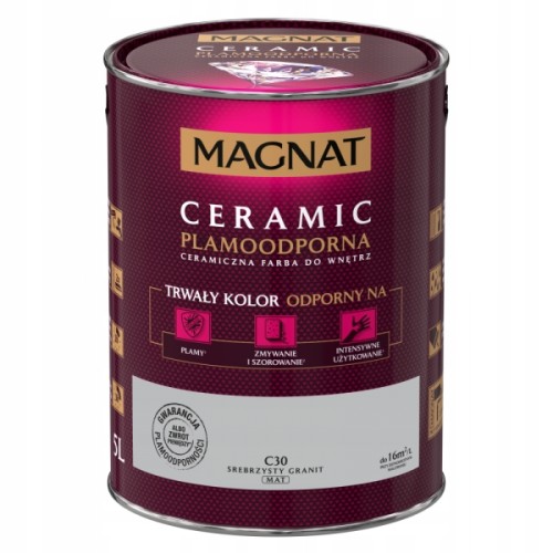 MAGNAT Ceramic ceramiczna farba do wnętrz Srebrzysty Granit 5L