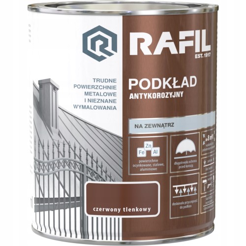 Rafil podkład antykorozyjny Czerwony Tlenkowy 0,75L