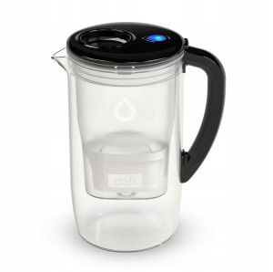 Dafi szklany dzbanek filtrujący PRISMA LED czarny 1 filtr w zestawie 2,5L