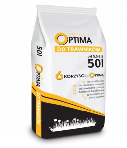 Biovita ziemia do trawników Optima wzbogacona nawozem 50l