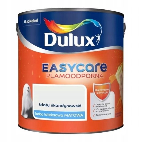 Dulux EasyCare farba lateksowa ścienna Biały Skandynawski mat 5L