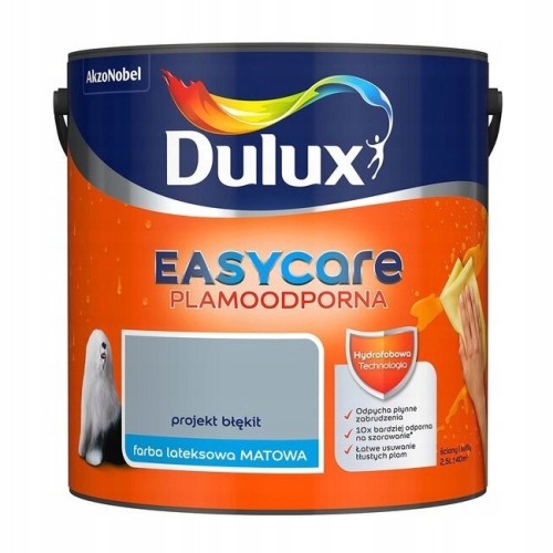 Dulux EasyCare farba lateksowa ścienna Projekt Błękit mat 2,5L