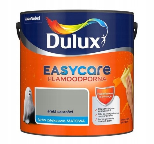 Dulux EasyCare farba lateksowa ścienna Efekt Szarości mat 2,5L