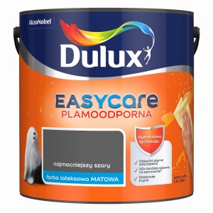 Dulux EasyCare farba lateksowa ścienna Najmocniejszy Szary mat 2,5L