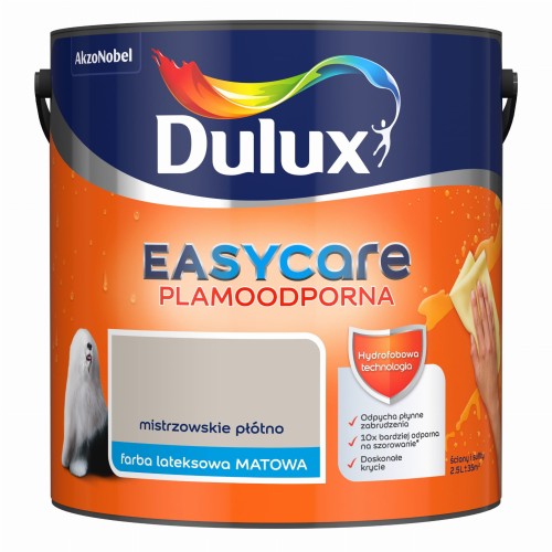 Dulux EasyCare farba lateksowa ścienna Mistrzowskie Płótno mat 2,5L