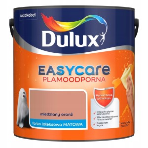 Dulux EasyCare farba lateksowa ścienna Miedziany Oranż mat 2,5L