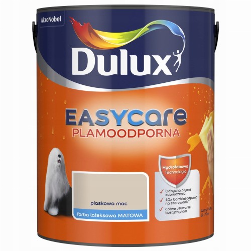 Dulux EasyCare farba lateksowa ścienna Piaskowa Moc mat 5L