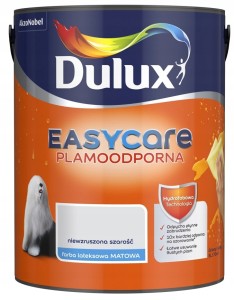 Dulux EasyCare farba lateksowa ścienna Niewzruszona Szarość mat 5L