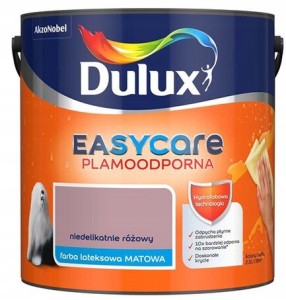 Dulux EasyCare farba lateksowa ścienna Niedelikatnie Różowy mat 2,5L